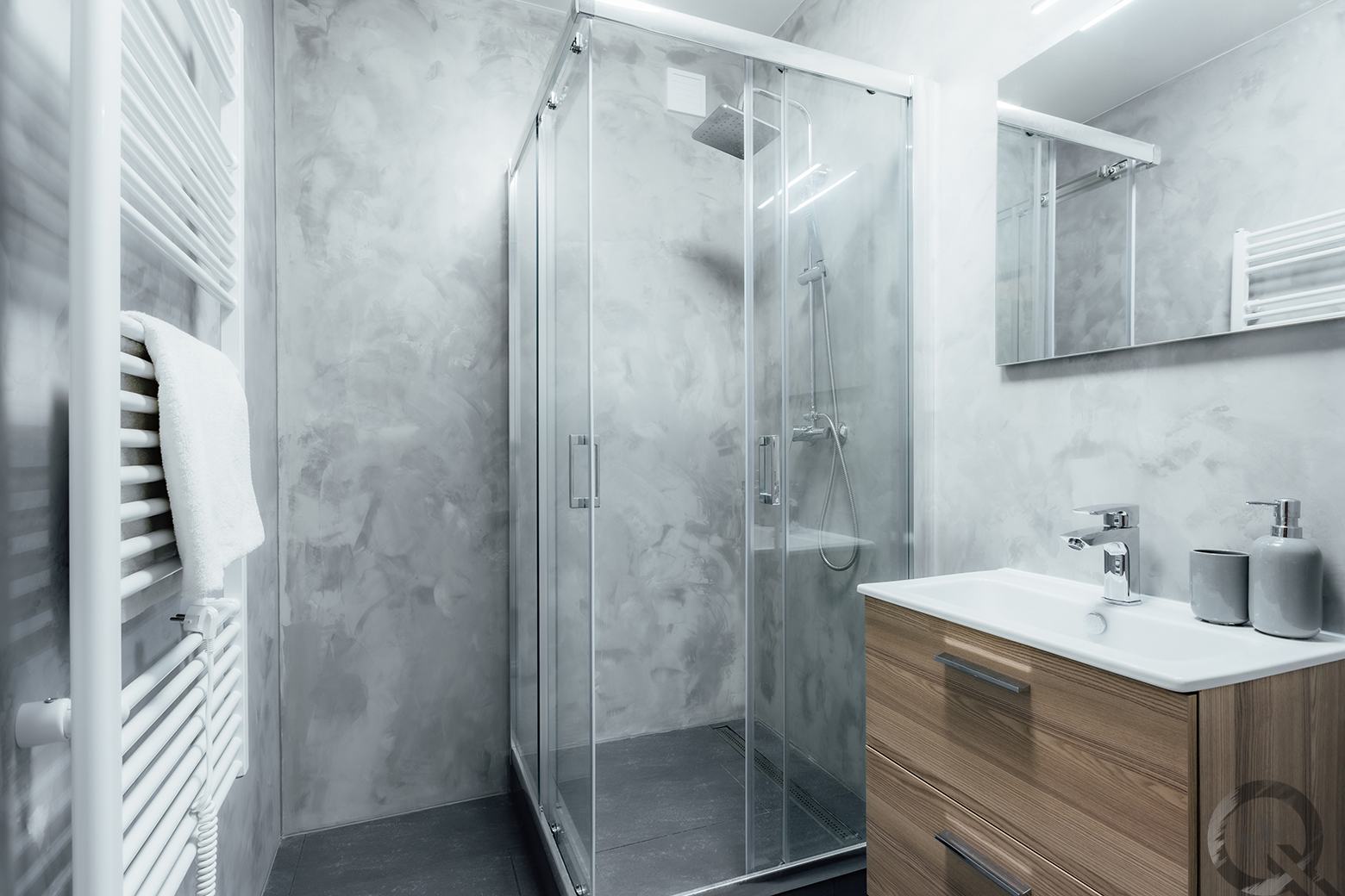 Mikrozement Bad Dusche