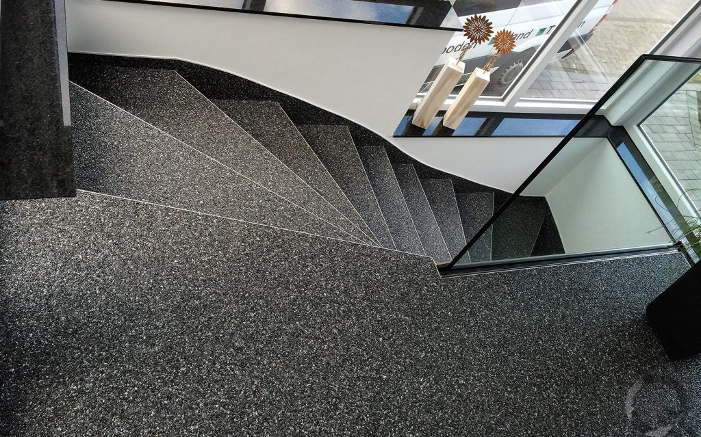 Steinteppich Treppe