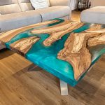 Epoxidharz Tisch Couchtisch Rivertable