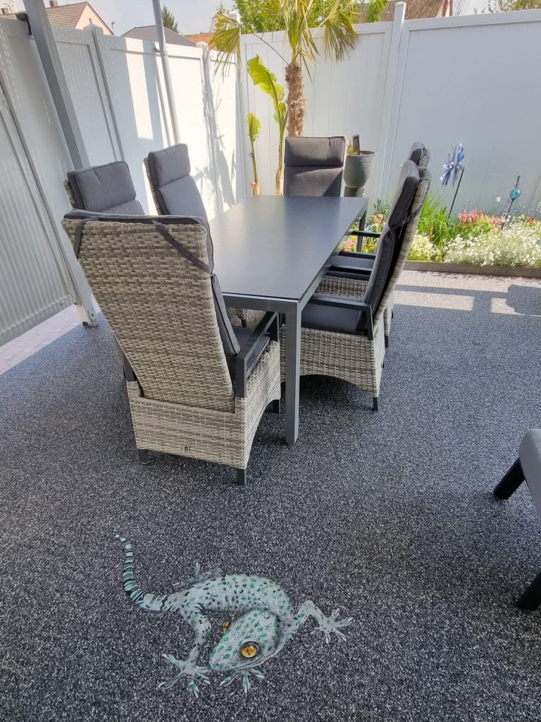 Qubo® Painting Steinteppich Motiv Gecko