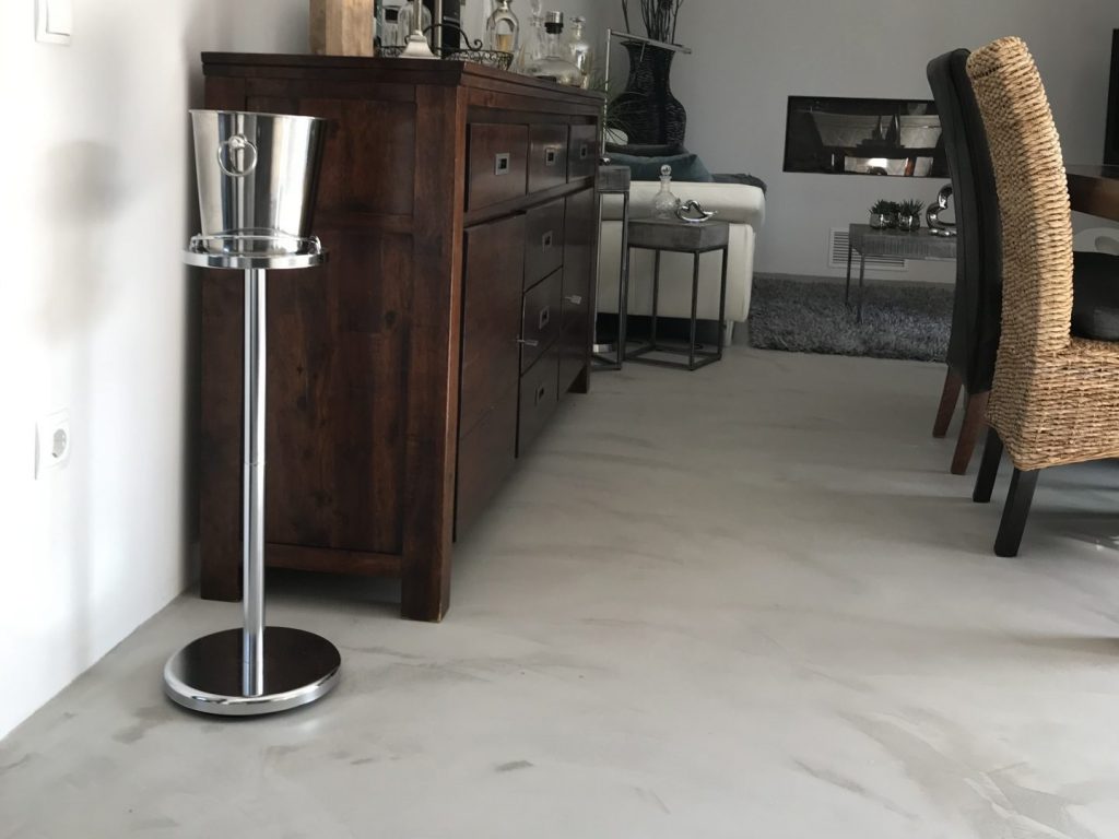 Wohnzimmer-Mikrozement