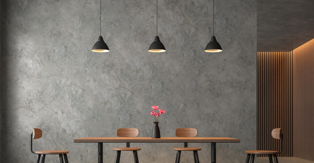 Mikrozement-Esszimmer